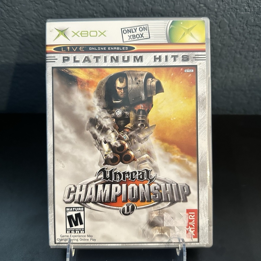 Unreal Championship (Xbox) Platinum Hits CIB COMPLETE Live Online Enabled Mature